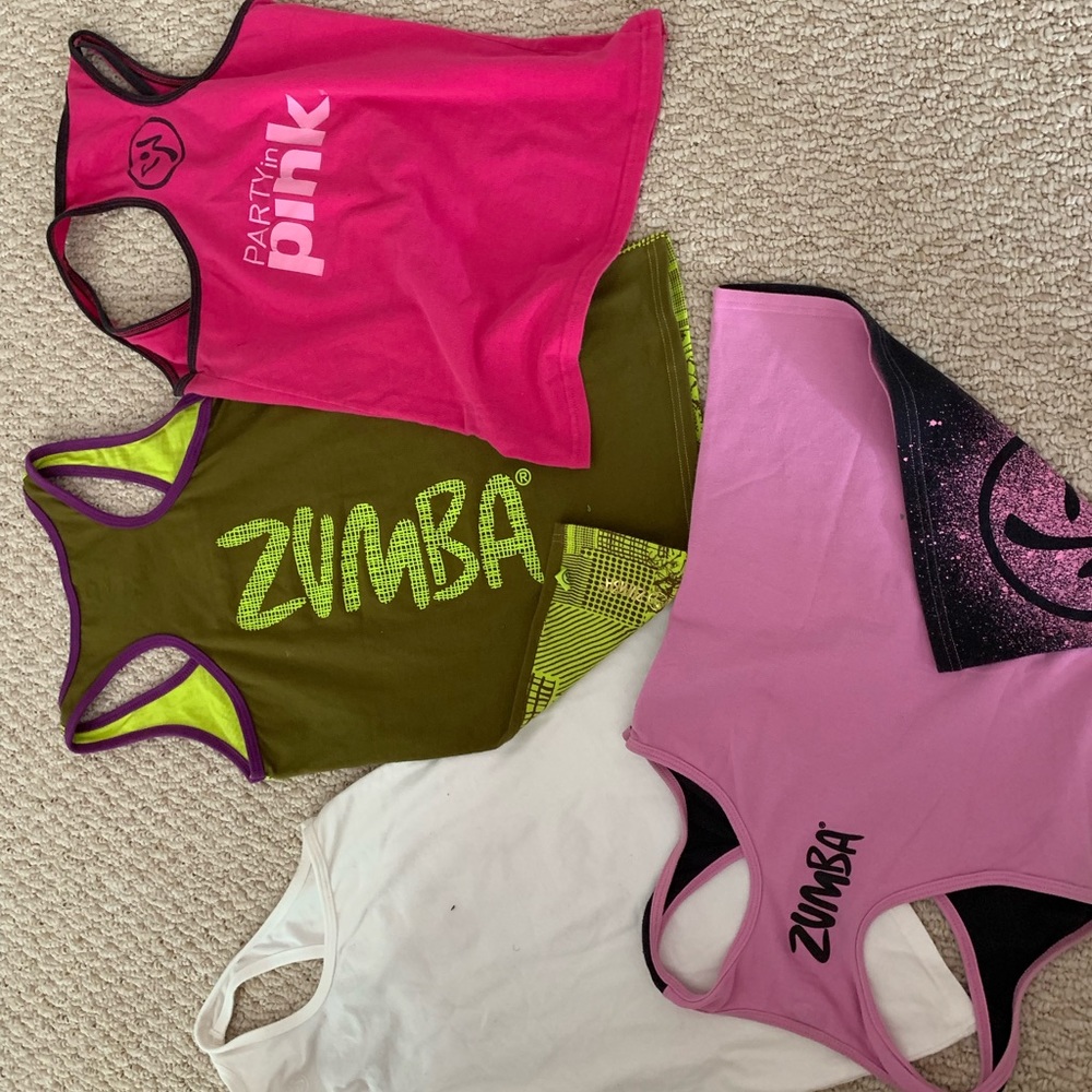 4 zumba racerbacks